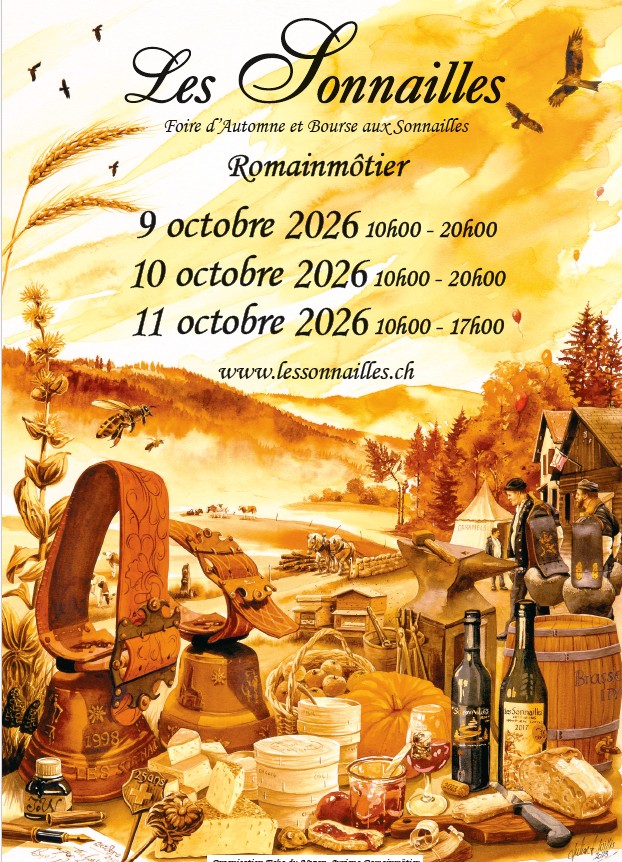 L'affiche des Sonnailles 2026, aquarelle de Julian Willis