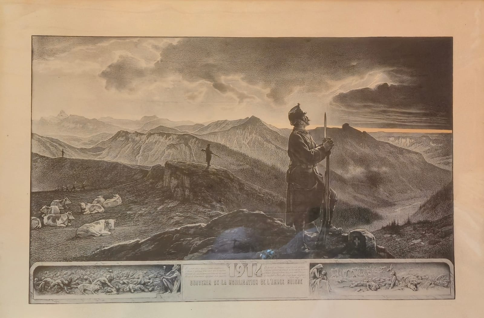 Souvenir de la mobilisation de l’armée suisse, 1914