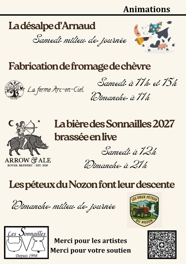 Les animations des Sonnailles 2026